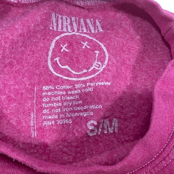 Urban Outfitters Over dyed oversized Nirvana sweatshirt tie dye logo women’s S/M - Picture 4 of 4